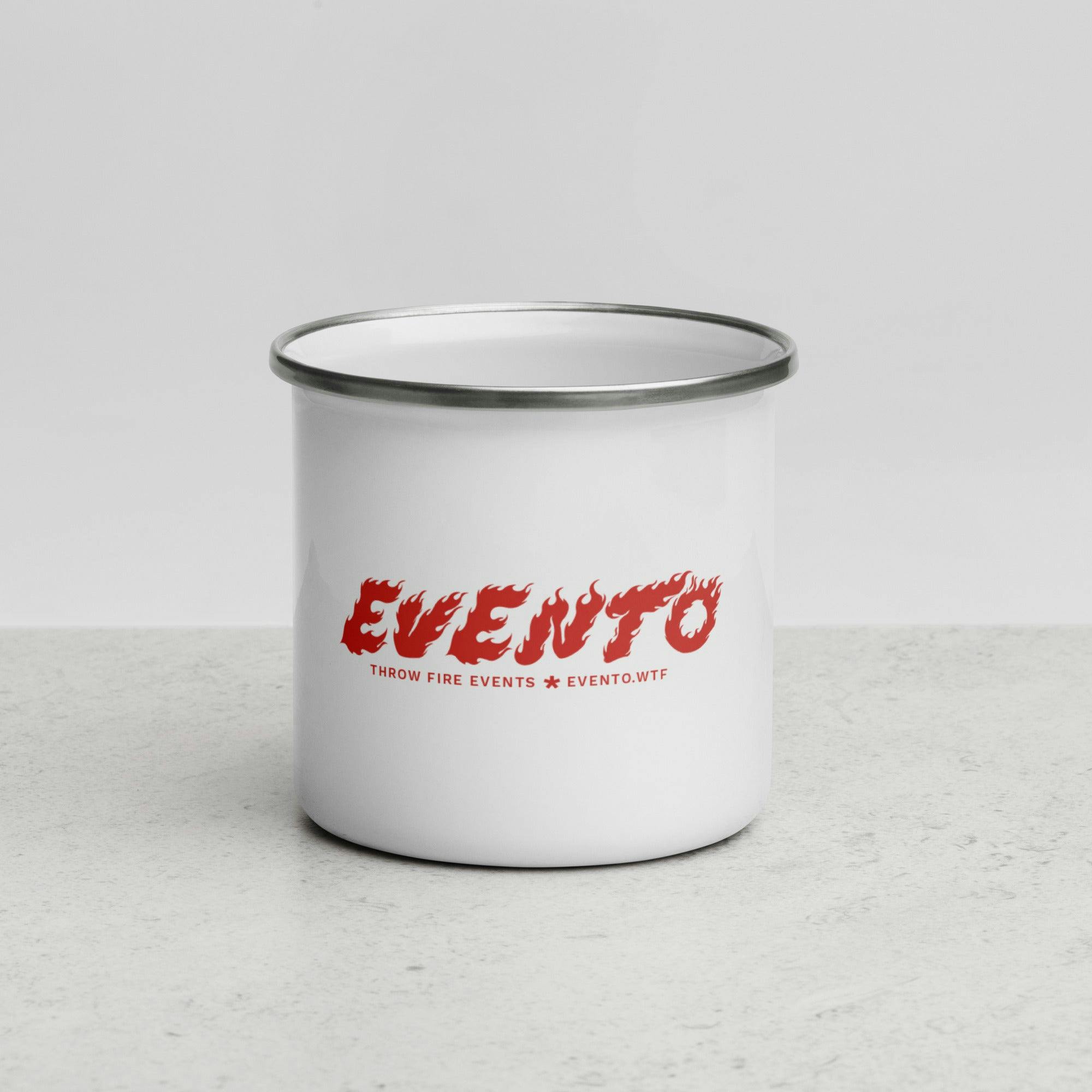 fire enamel mug